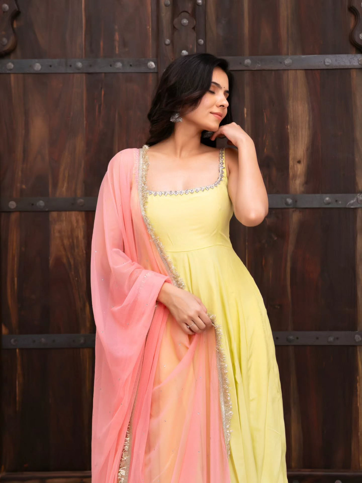 Sunlit Yellow Anarkali Set