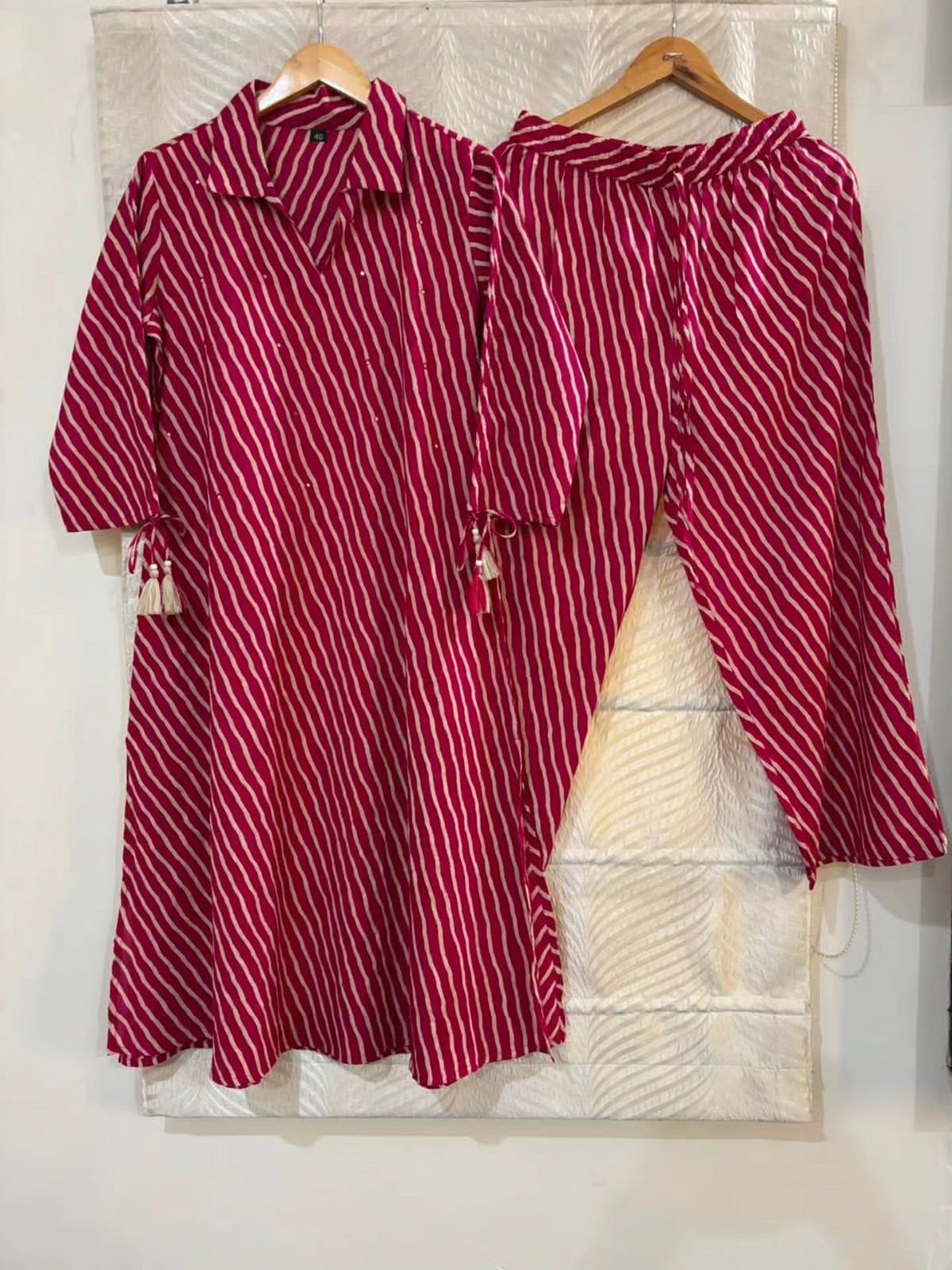 Maroon Stripe Set