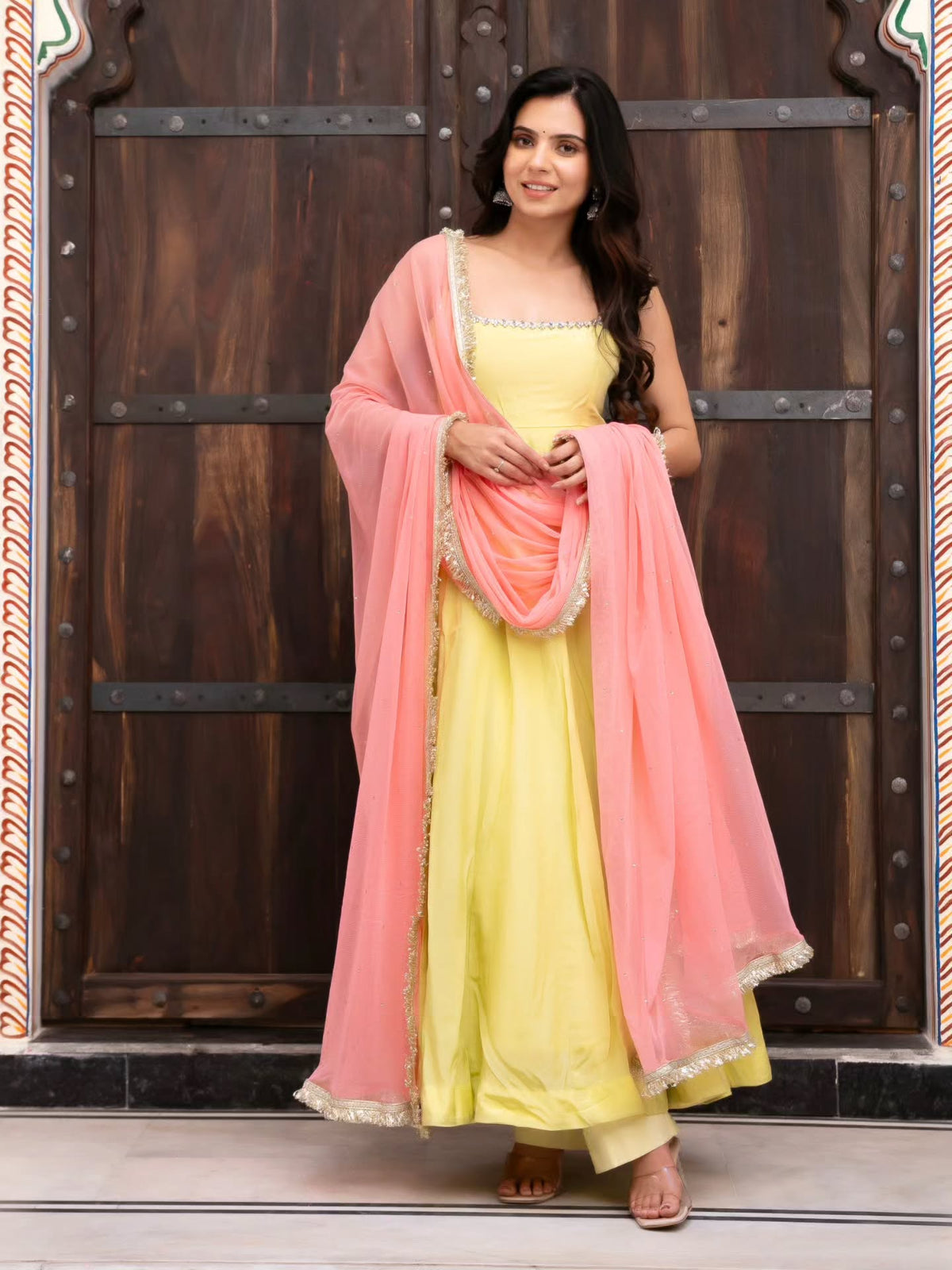 Sunlit Yellow Anarkali Set