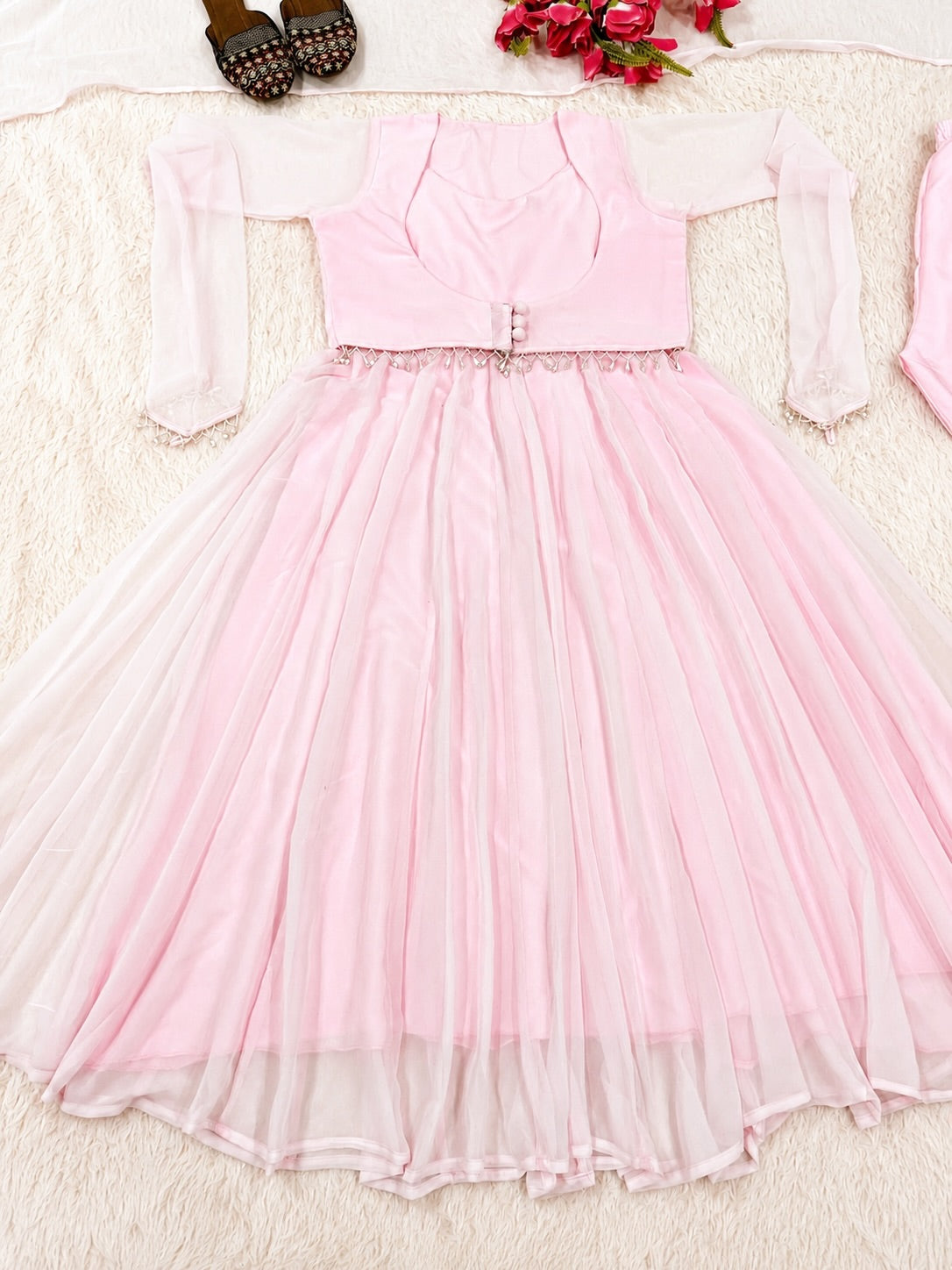 Blush Pink Anarkali 🌸